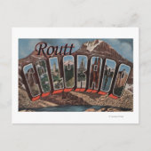 Carte Postale Routt, ColoradoGrandes lettres ScènesRoutt, CO (Devant)