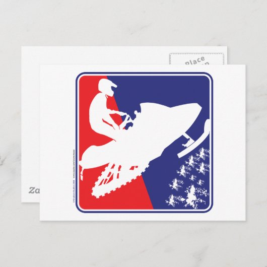 Carte Postale roux-blanc-bleu-zazzle (Devant / Derrière)