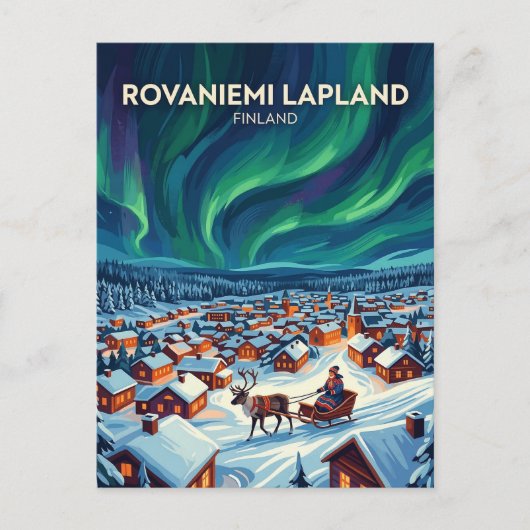Carte Postale Rovaniemi Finlande (Devant)