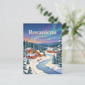 Carte Postale Rovaniemi, Finlande, hiver (Debout devant)