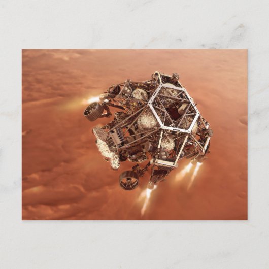 Carte Postale Rover de persévérance à la mise en marche des mote (Devant)