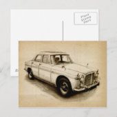 Carte Postale Rover P5 1968 (Devant / Derrière)