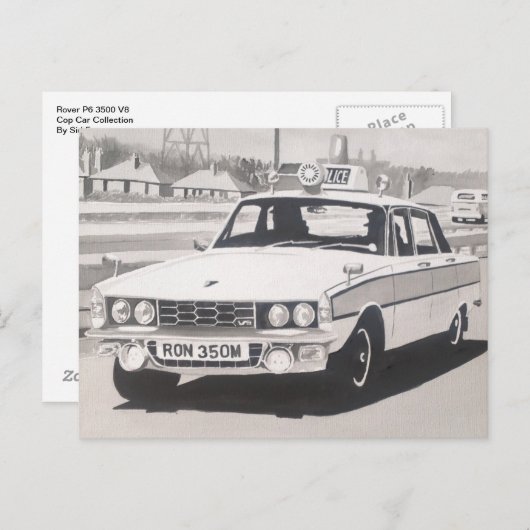 Carte Postale Rover P6 3500 V8 (Devant / Derrière)