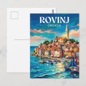 Carte Postale Rovinj Croatie (Devant / Derrière)