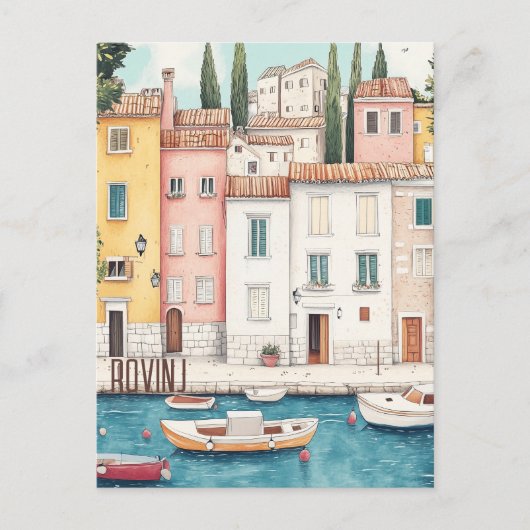 Carte Postale Rovinj Croatie Voyage (Devant)