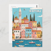 Carte Postale Rovinj Croatie Voyage (Devant / Derrière)