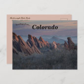 Carte Postale Roxborough State Park Littleton Colorado (Devant / Derrière)