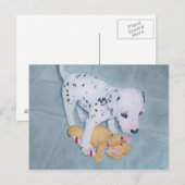 Carte Postale Roxie la dalmate Pup (Devant / Derrière)