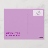 Carte postale Roxy avec chattes (Dos)