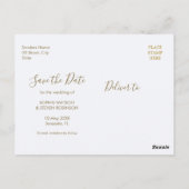 Carte Postale Royal Blue Flowers Wedding (Dos)