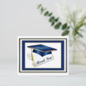 Carte postale Royal Blue Merci (Debout devant)