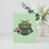 Carte Postale Royal Cabbage Samurai Warrior with War Fan Illustr (Debout devant)