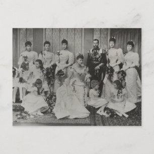 Carte Postale Royal Family England - Groupe Mariage 1893