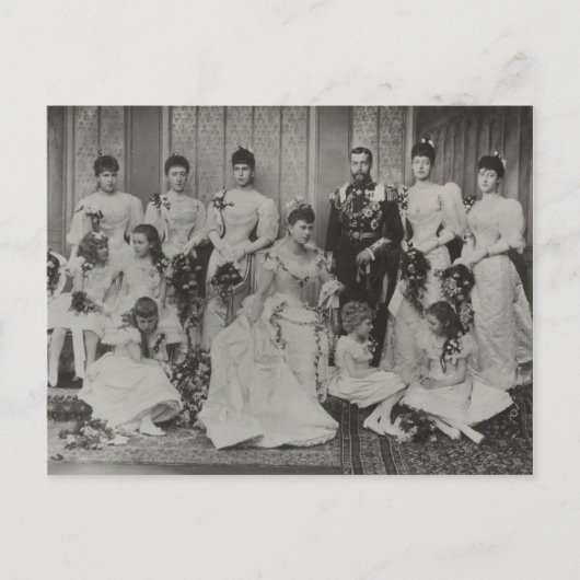Carte Postale Royal Family England - Groupe Mariage 1893 (Devant)