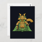 Carte Postale Royal Golden Corn Samurai Commander Illustration (Devant / Derrière)