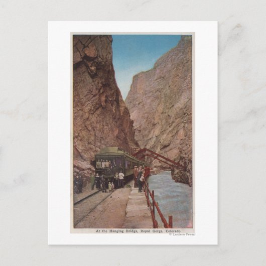 Carte Postale Royal Gorge, CO - Vue du pont suspendu (Devant)