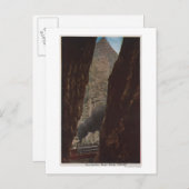 Carte Postale Royal Gorge, CO - Vue d'un Crevice à Royal (Devant / Derrière)
