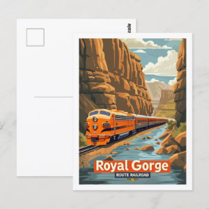 Carte Postale Royal Gorge Vintage célèbre Travel Place