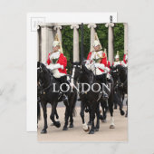 Carte Postale Royal Household Cavalry, Londres (Devant / Derrière)
