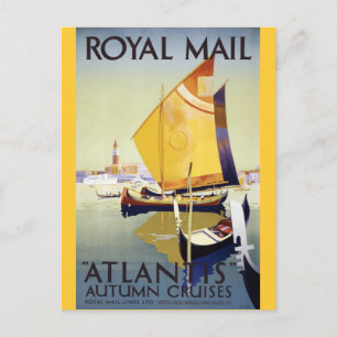 Carte Postale Royal Mail "Atlantis" Croisières d'automne