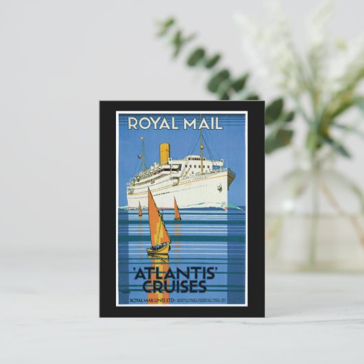 Carte Postale Royal Mail Atlantis Cruises (Debout devant)