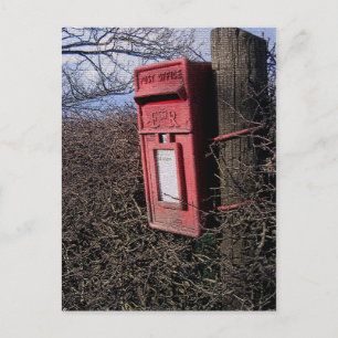 Carte Postale Royal Mail Postbox Rural English Campagne