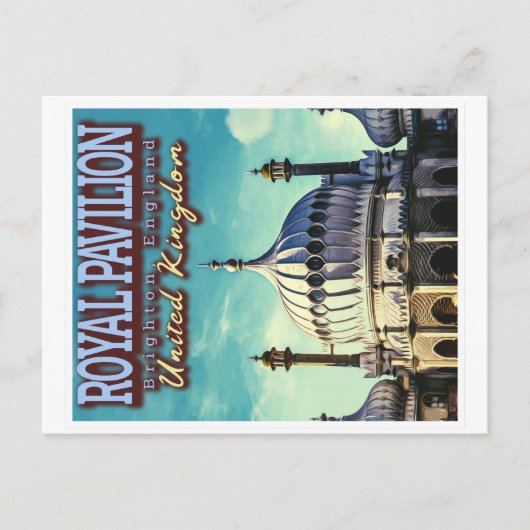 CARTE POSTALE ROYAL PAVILION - BRIGHTON ANGLETERRE - ROYAUME-UNI (Devant)