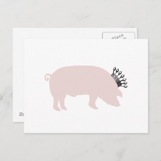 Carte postale Royal Pig (Devant / Derrière)