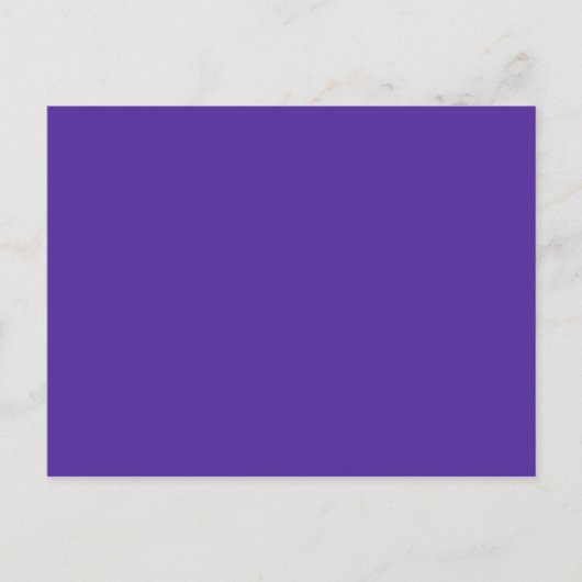 Carte Postale ROYAL PURPLE (couleur solide) ~ (Devant)