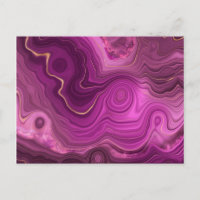 Royal Purple Et Gold Agate Abstrait