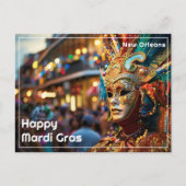 Carte Postale 💚 💜 💛 Royal Regalia : Mardi Gras Extravaganza (Devant)