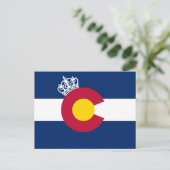 Carte postale royale du drapeau du Colorado (Debout devant)
