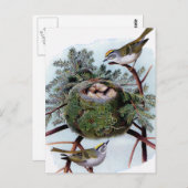 Carte Postale royaume à couronne dorée (Devant / Derrière)