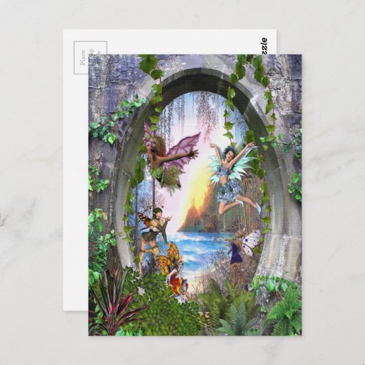 Carte Postale Royaume des fées (Devant / Derrière)