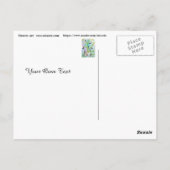 Carte Postale royaume des Feuilles rustiques (Dos)