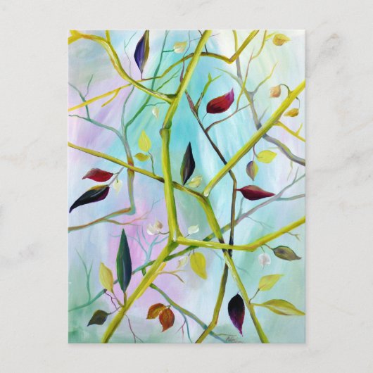 Carte Postale royaume des Feuilles rustiques (Devant)