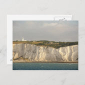 Carte Postale Royaume-Uni, Dover. Les fameuses falaises blanches (Devant / Derrière)