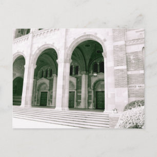 Carte Postale Royce Hall noir et blanc