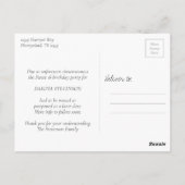 Carte Postale RPG Luxe | Mauve Fantasy Joueur de jeux de société (Dos)