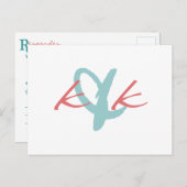 Carte postale RSVP (Devant / Derrière)