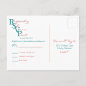 Carte postale RSVP (Dos)