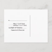 Carte postale RSVP (Dos)