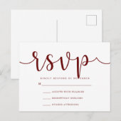 Carte postale RSVP (Devant / Derrière)