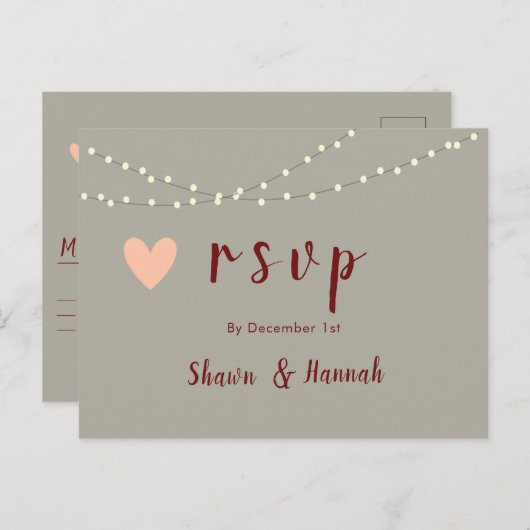 carte postale rsvp (Devant / Derrière)