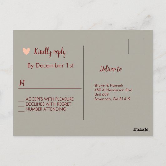 carte postale rsvp (Dos)