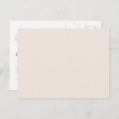 Carte postale rsvp à fleurs dessinées à la main il (Devant / Derrière)