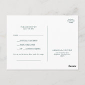 Carte postale RSVP Abstraite Colorée (Dos)