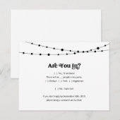 Carte postale RSVP amusante et amusante (Devant / Derrière)