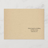 Carte postale RSVP amusante et amusante - Rustic K (Dos)