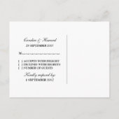 Carte postale RSVP Aqua Simple Cherry Blossoms (Dos)